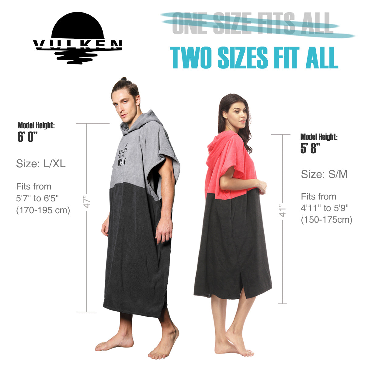 Hooded Beach Towel for Men Adults Hooded Beach Changing Towel