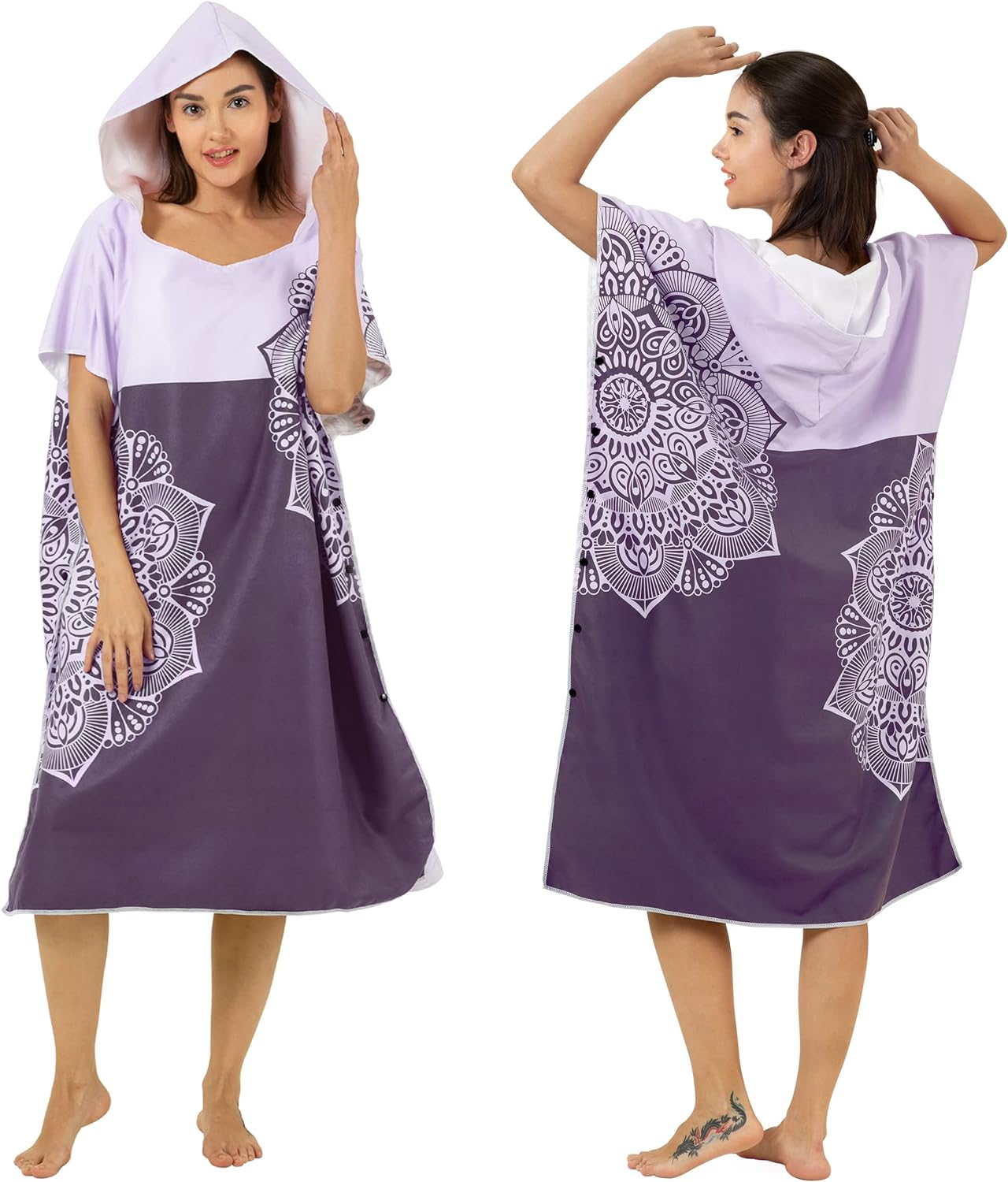 Zingtto Surf Poncho Changing Robe with Hood. Beach Poncho